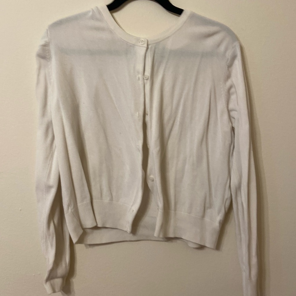 Plain cream H&M cardigan size XL
